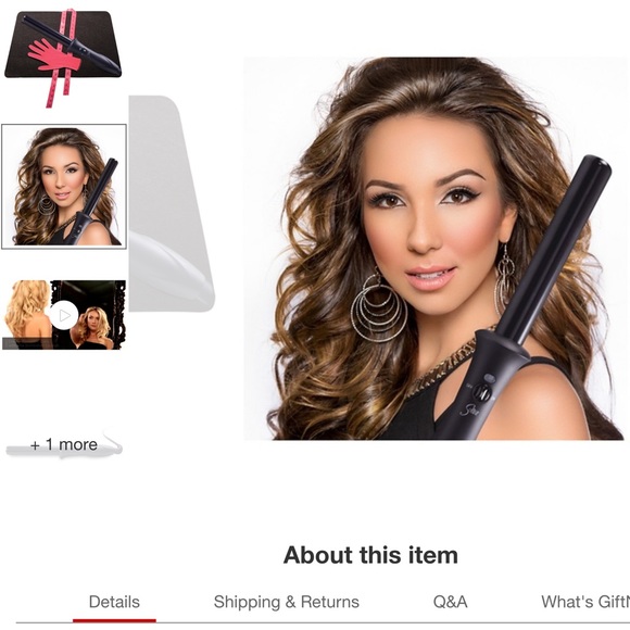 Sultra curling iron Accessories - Sultra the bombshell one inch rod curling iron.